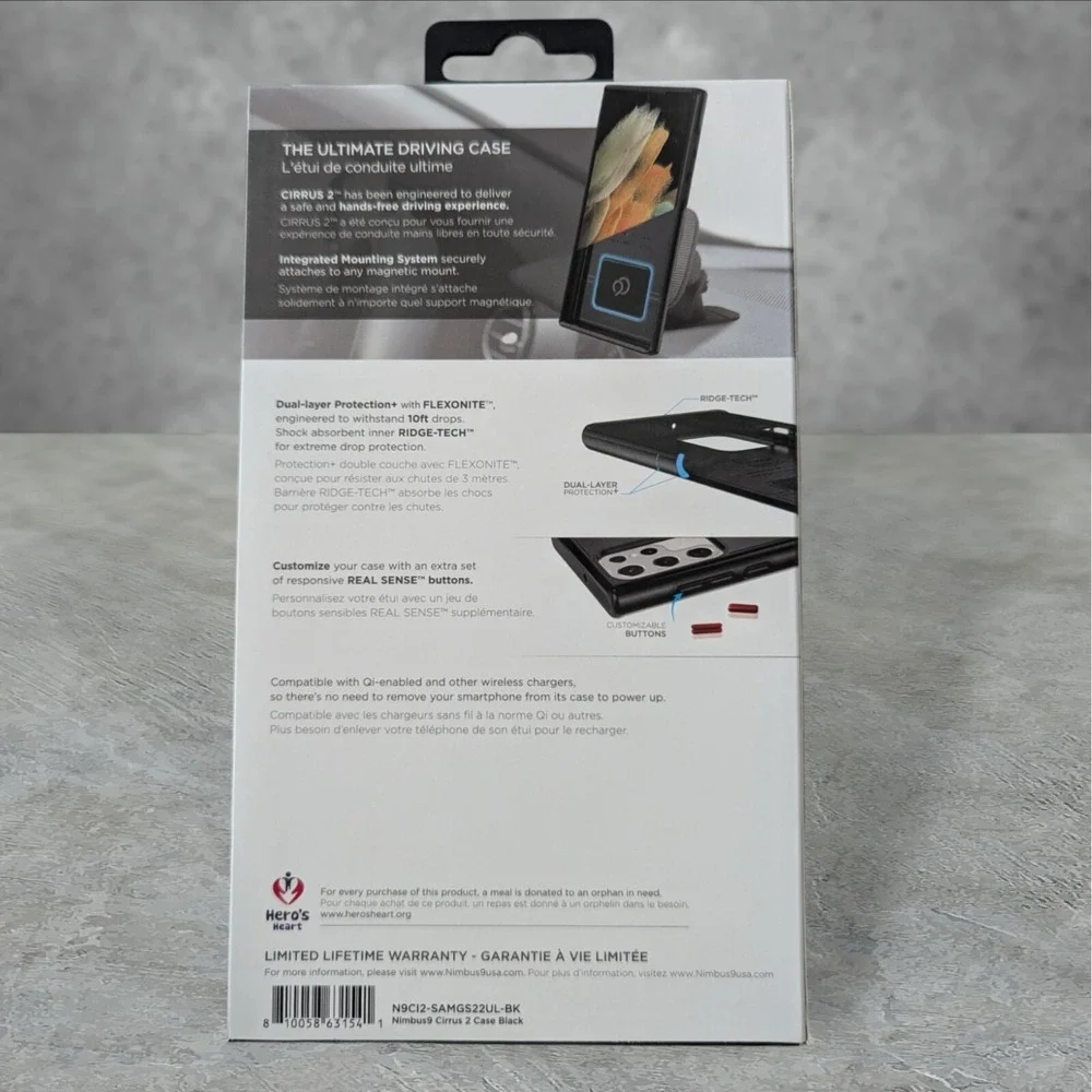 G7. Nimbus9‎ Cirrus 2 Case for Samsung Galaxy S22 Ultra 5G Black See Description